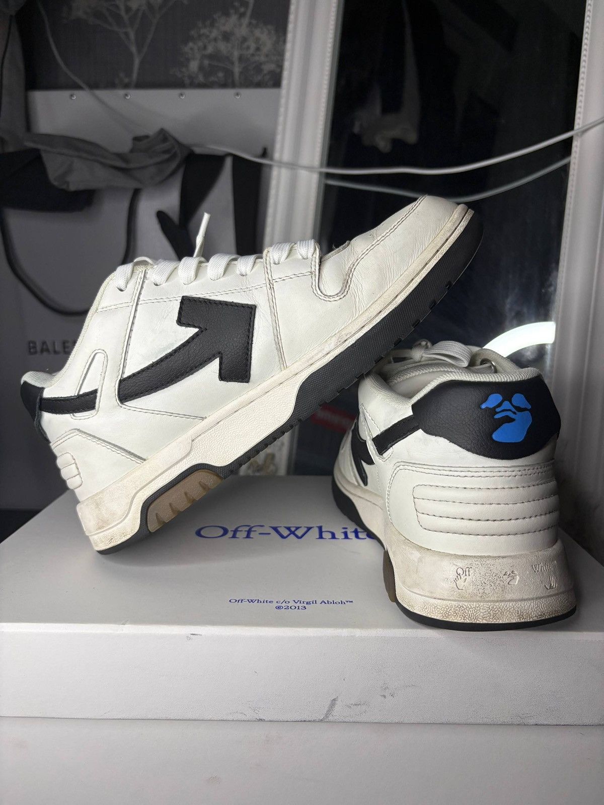 Off-White Off-White Out Of Office “For Walking” White/Black/Blue Size US 9 / IT 39 - 7 Thumbnail