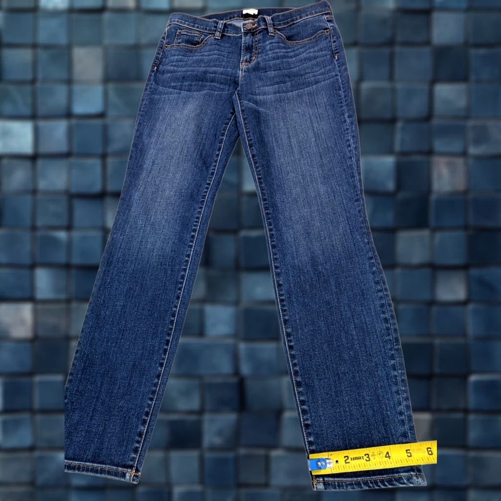 J.Crew J.CREW Jeans Skinny Stretch Women 30x28 Blue Denim B8320 Regular 5-Pocket Modern American Classic Vintage No Size 30" / US 8 / IT 44 - 1 Thumbnail