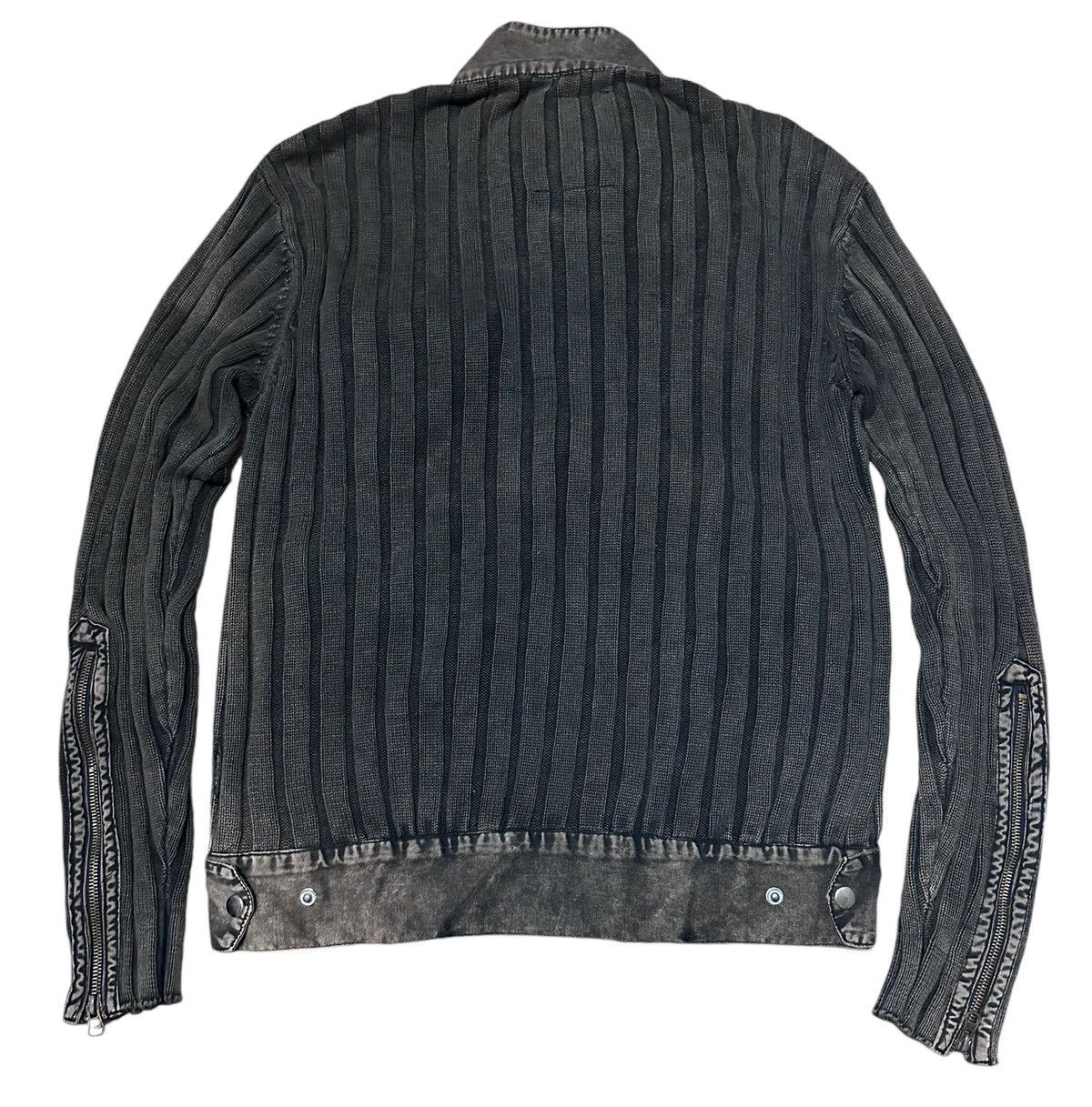If Six Was Nine × Japanese Brand × Le Grande Bleu (L.G.B.) 🇯🇵 Vintage Japan Pleated Lgb Style Knitwear Zipper Jacket Size US M / EU 48-50 / 2 - 3 Thumbnail