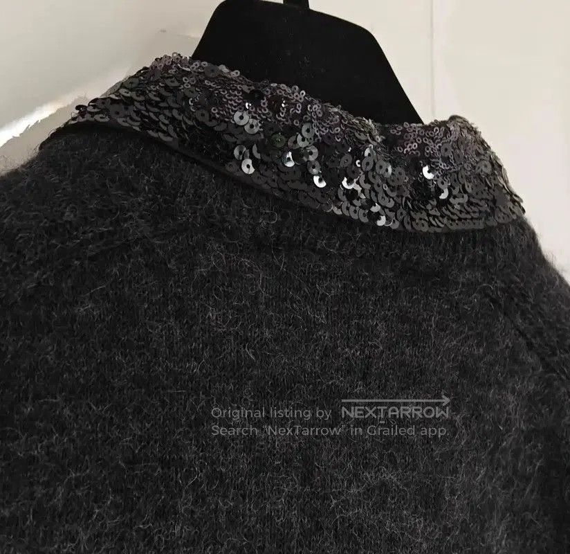 Louis Vuitton Louis Vuitton Gray Wool Knit Short Sleeve Sweater . Size S / US 4 / IT 40 - 4 Thumbnail
