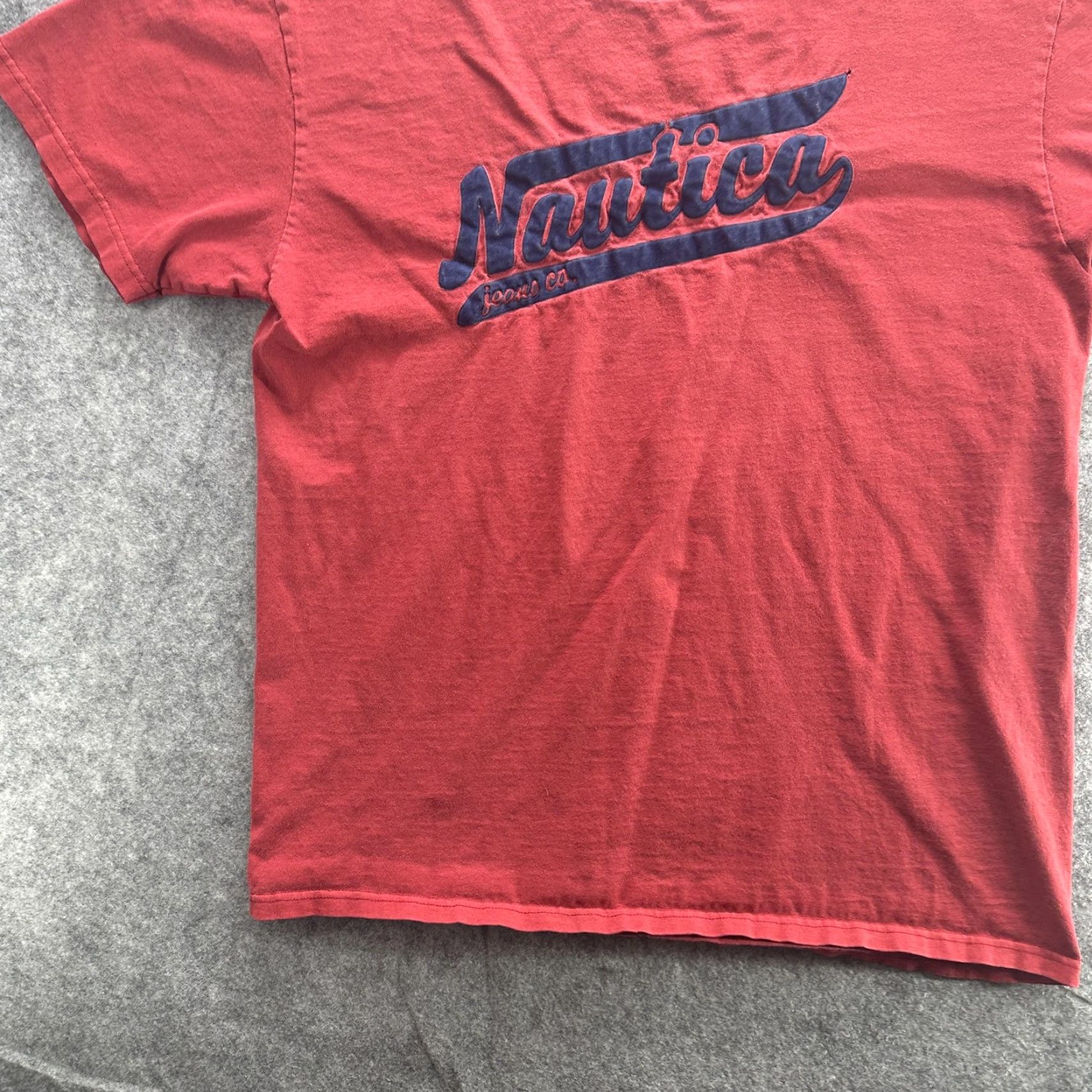 Nautica VINTAGE Nautica Graphic T-Shirt Mens Medium Red Casual Tee Retro Logo Size US M / EU 48-50 / 2 - 3 Thumbnail