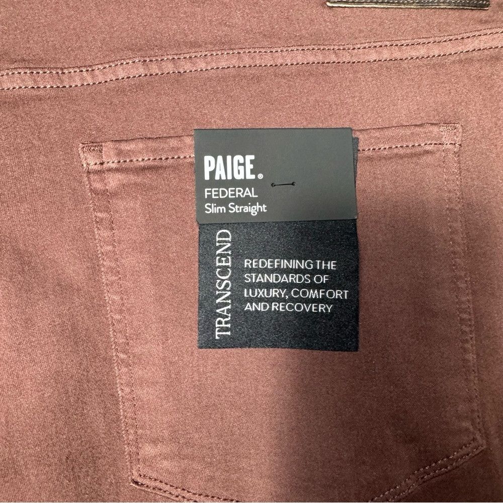 Paige NWT New PAIGE Federal Slim Straight Jeans in Terracotta Cla Size US 40 / EU 56 - 8 Thumbnail