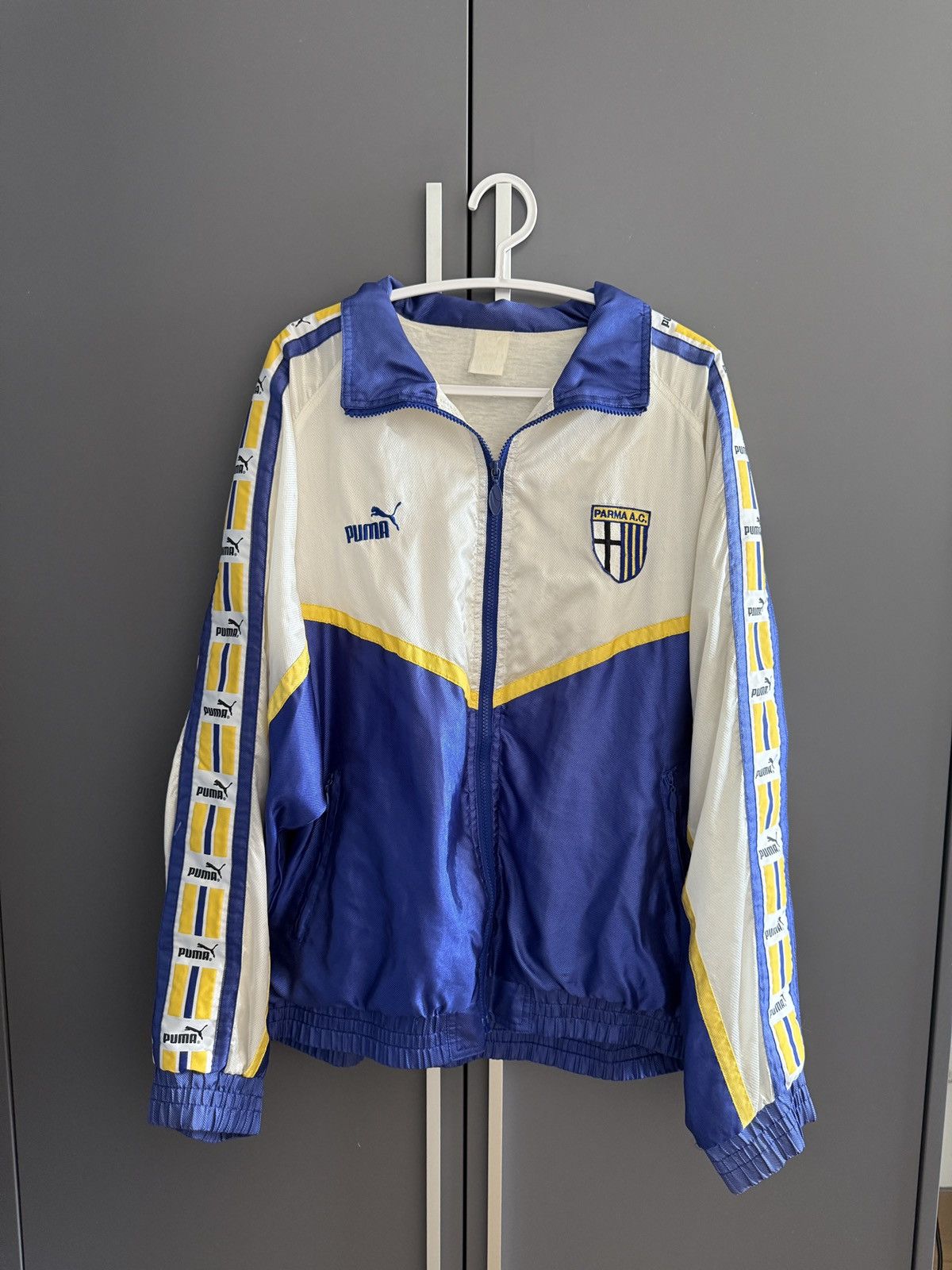 Puma AC Parma 90s Vintage Track top Training Jacket - RARE! Size US L / EU 52-54 / 3 - 8 Thumbnail