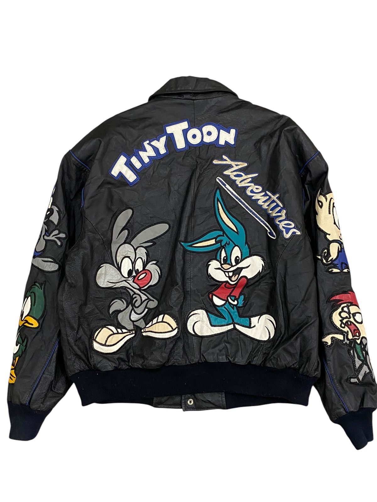 Warner Bros Rare Vtg 90s Montana Toons “Tiny Toon Adventures” Leather Size US L / EU 52-54 / 3 - 1 Thumbnail