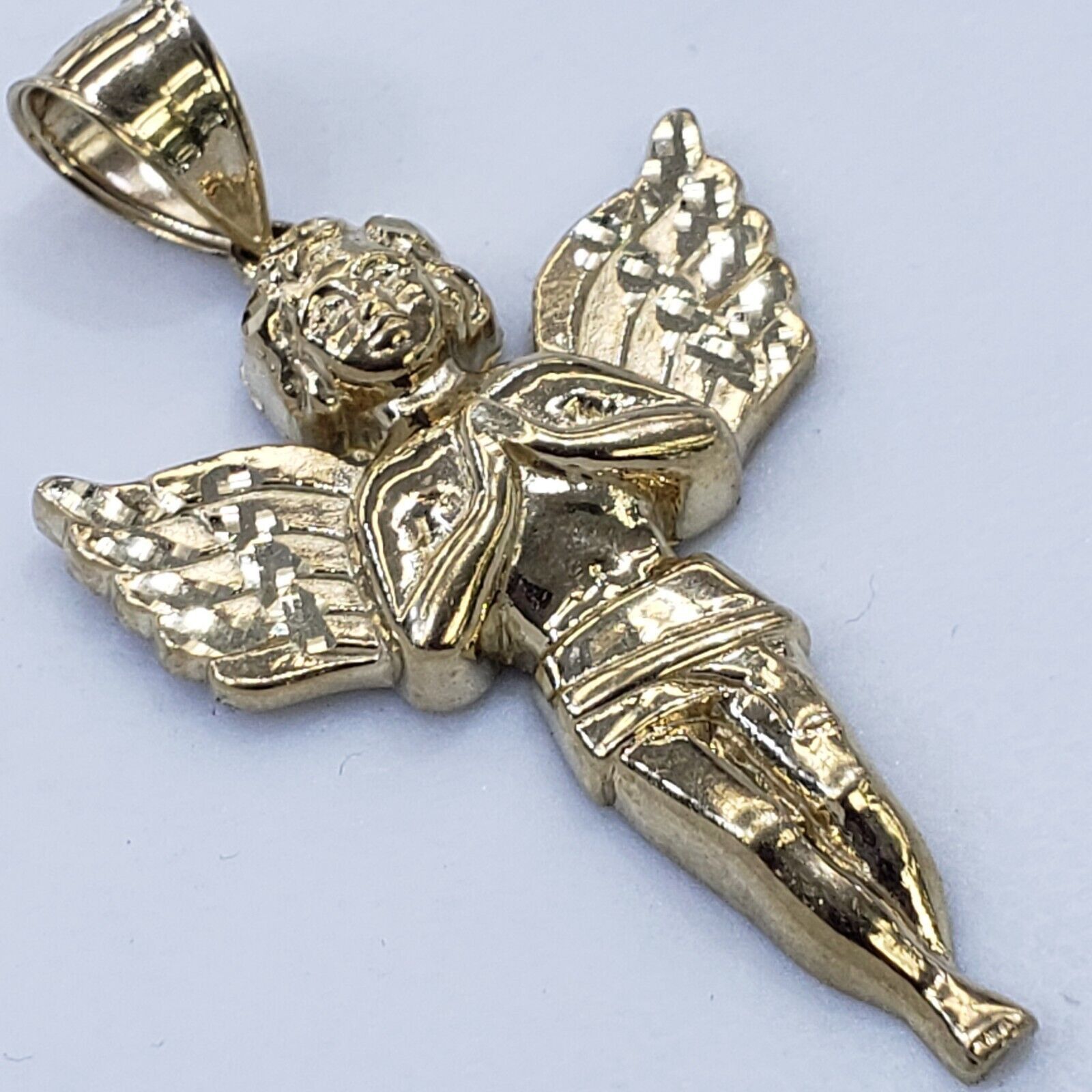 & Other Stories Big Real 10k Gold praying Angel Pendant Charm Size ONE SIZE - 9 Thumbnail