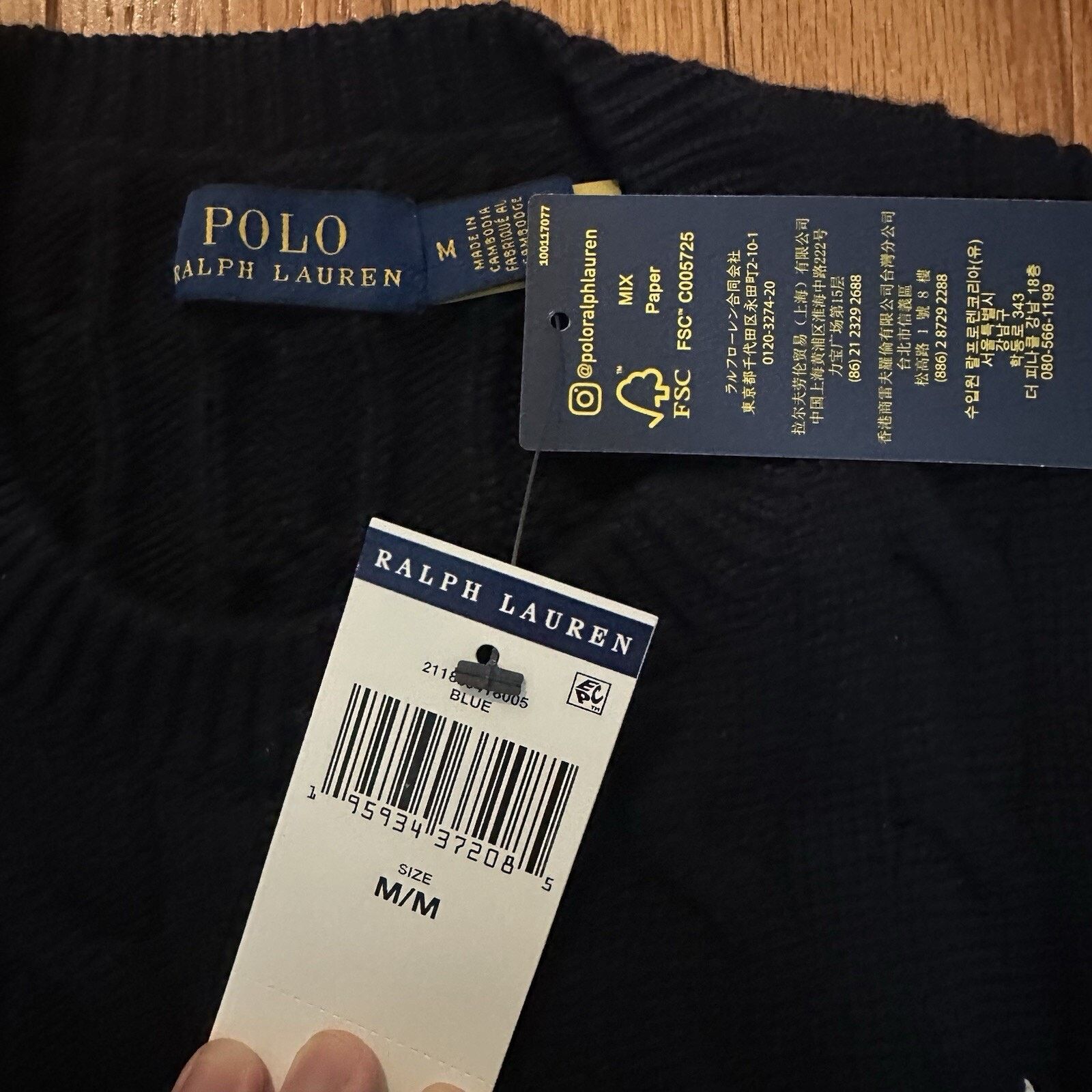 Polo Ralph Lauren NWT Polo Ralph Lauren Women Cotton Cardigan Sweater M BLUE Size M / US 6-8 / IT 42-44 - 5 Thumbnail