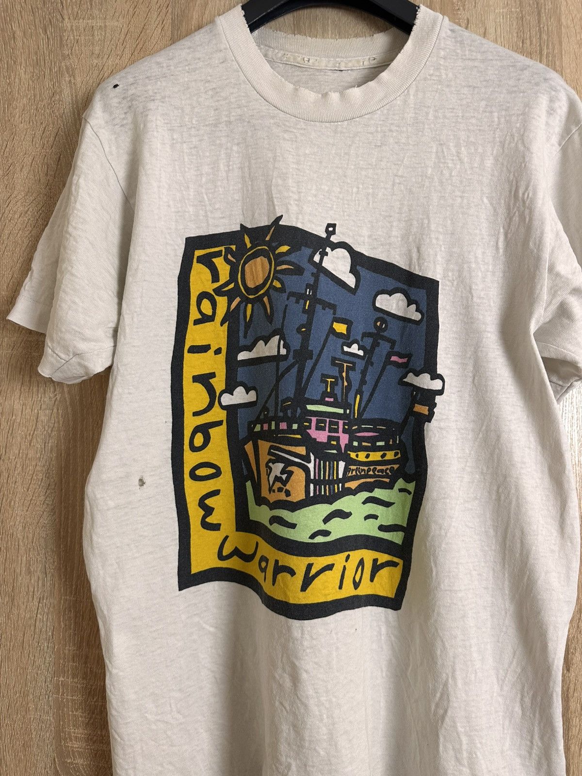 Vintage 🔥 Vintage Rainbow Warrior Distressed T Shirt Titanic Size US M / EU 48-50 / 2 - 2 Thumbnail