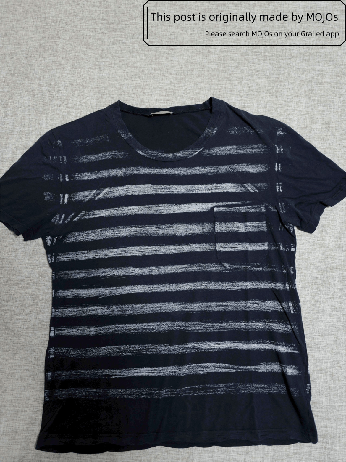 Dior メンズ ストライプ Tシャツ Dior × Hedi Slimane SS06 Dior Homme U Can Live Till 100 & 10