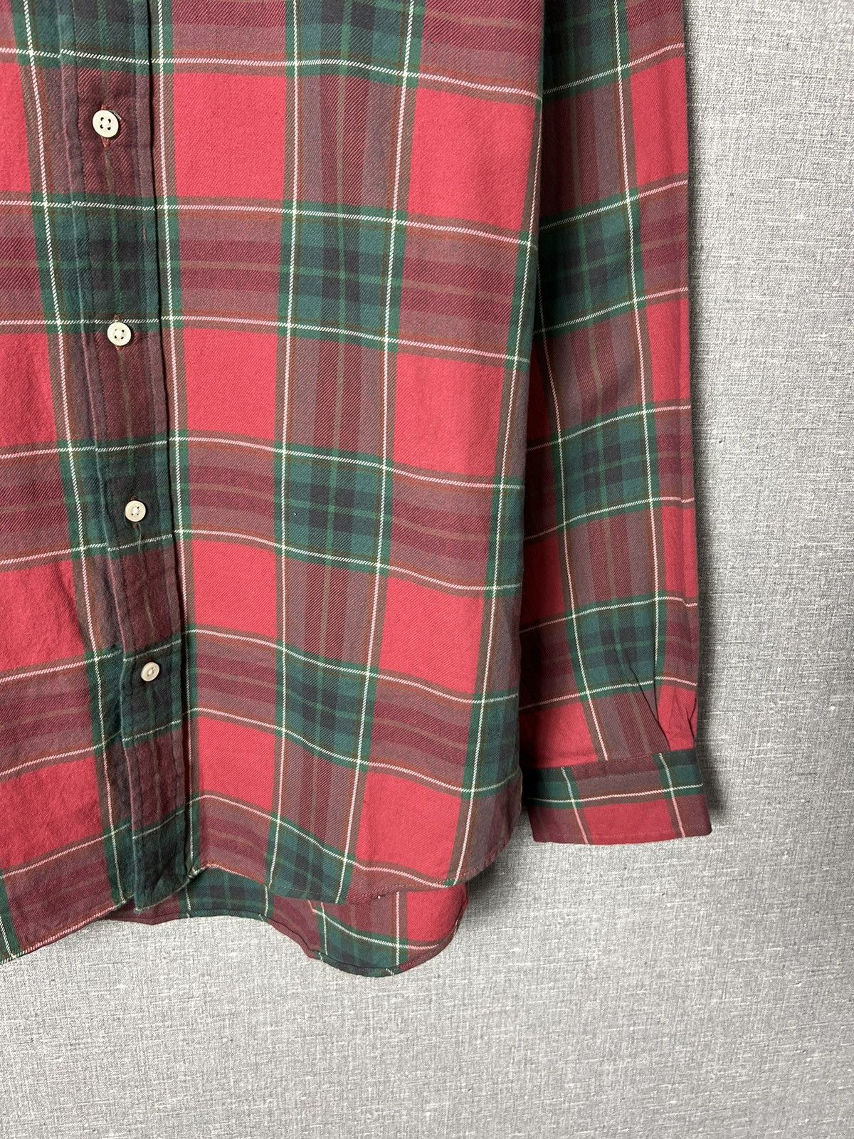 Flannel × Polo Ralph Lauren × Vintage Polo Ralph Lauren American Plaid Checkered Flannel Shirt Size US M / EU 48-50 / 2 - 9 Thumbnail