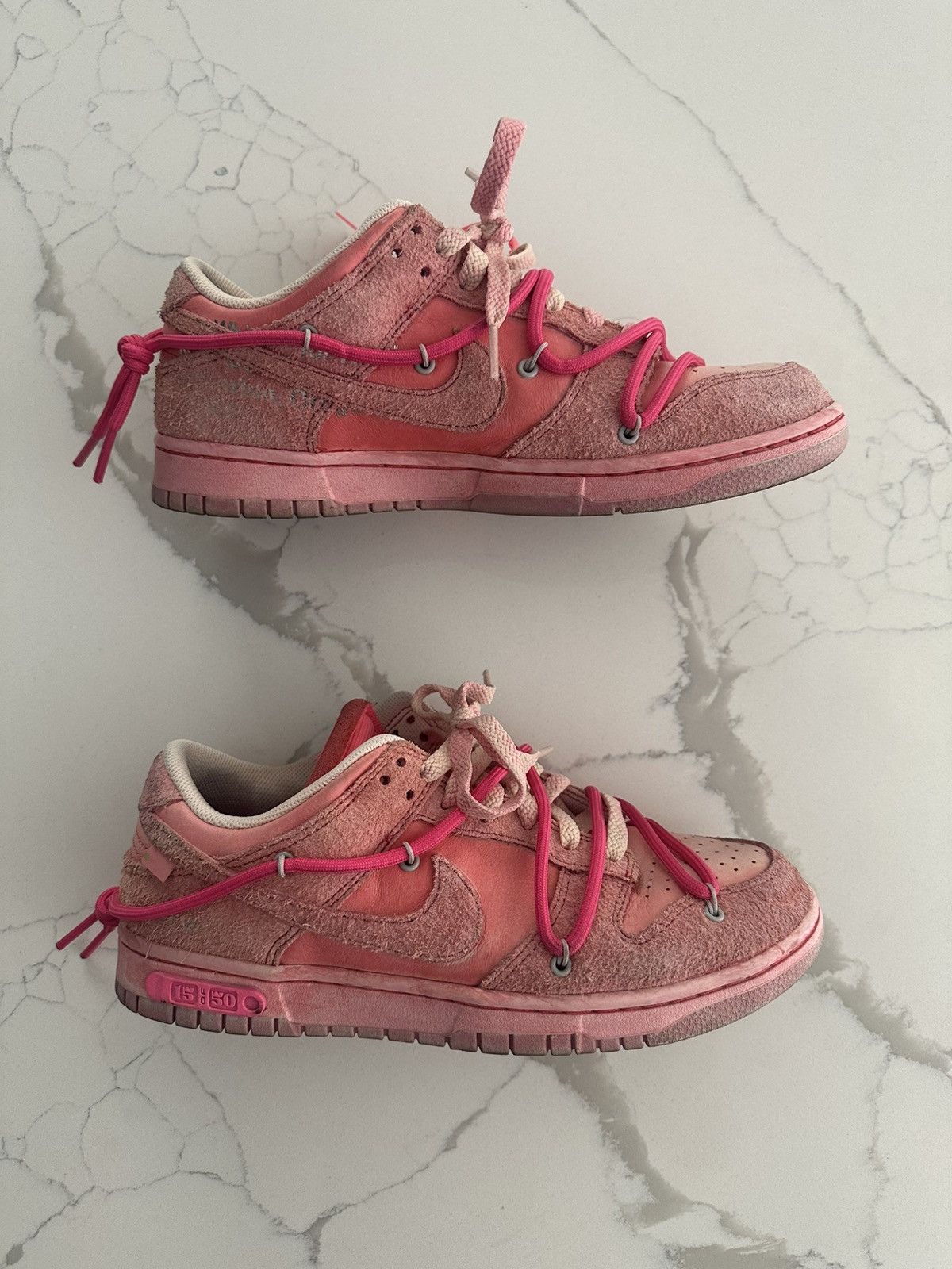Nike × Off-White Cherry Blossom Dunks Lot 15 of 50 Size US 9 / EU 42 - 5 Thumbnail