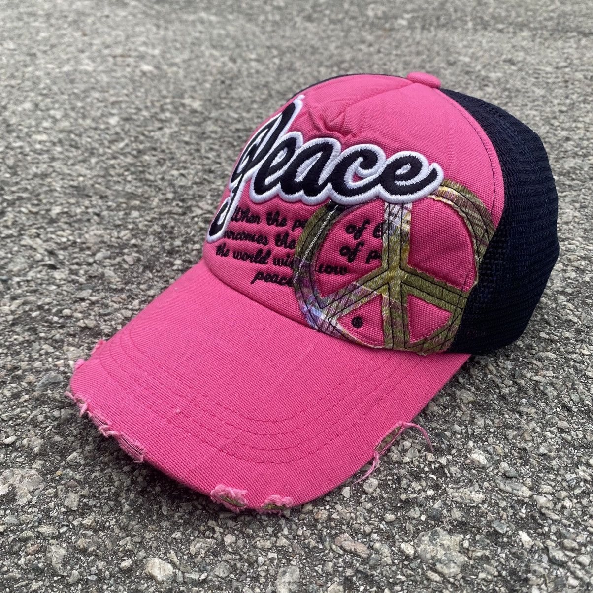 Kapital PEACE PROJECT Funk Pink Psychedelic Mesh Trucker Size ONE SIZE - 1 Thumbnail