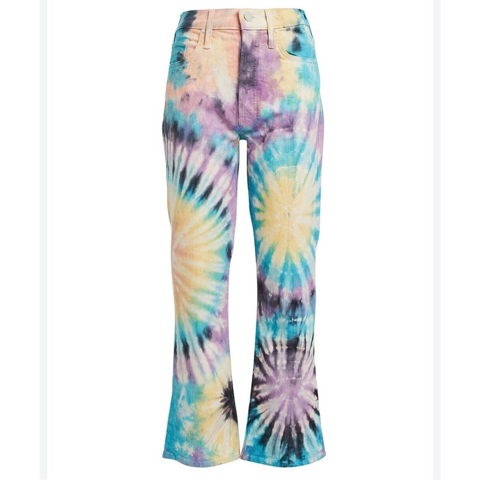 Other MOTHER The Tripper Swirling Secrets Pastel Jeans Button Fly Size 25" / US 0 / IT 36 - 1 Thumbnail