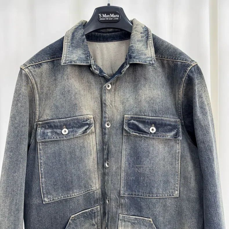 Rick Owens Rick Owens Drkshdw washed denim jacket Size US XS / EU 42 / 0 - 3 Thumbnail