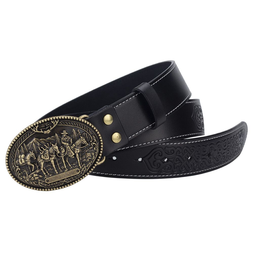 VIBE Future Vintage Belt Riveted Belts Menswear Accessories Size ONE SIZE - 3 Thumbnail
