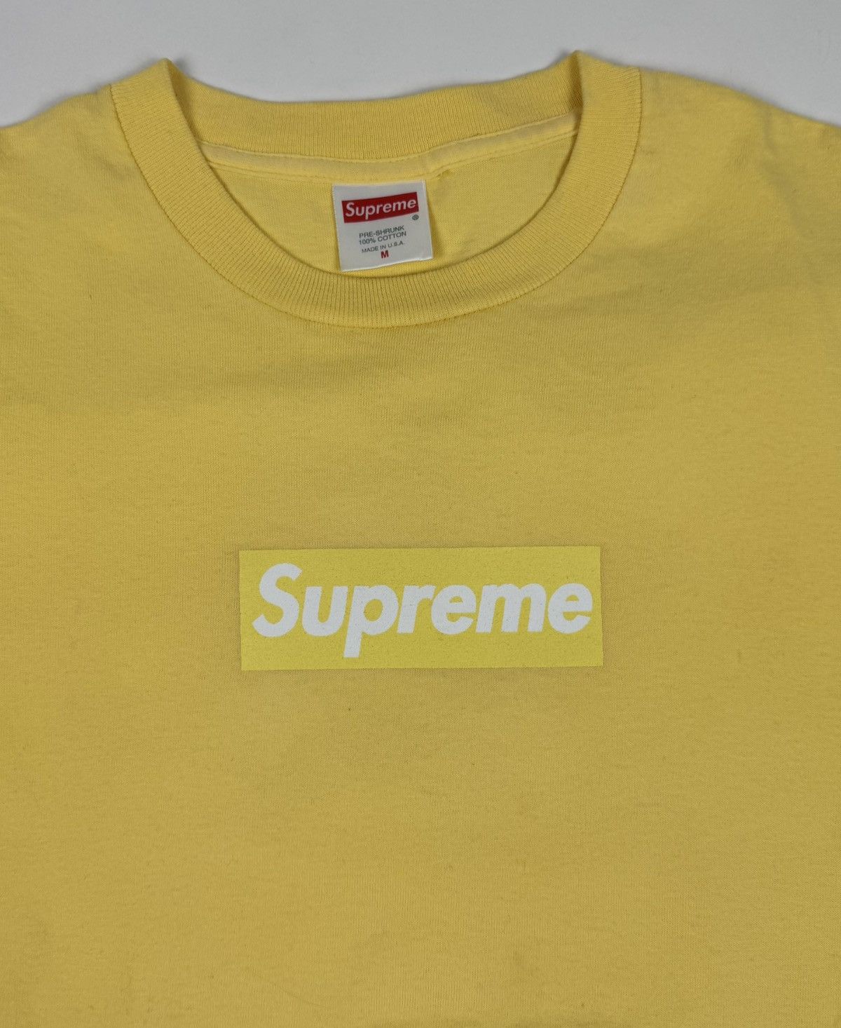 Supreme Supreme Yellow Box Logo Tee 1999 Size US M / EU 48-50 / 2 - 1 Thumbnail