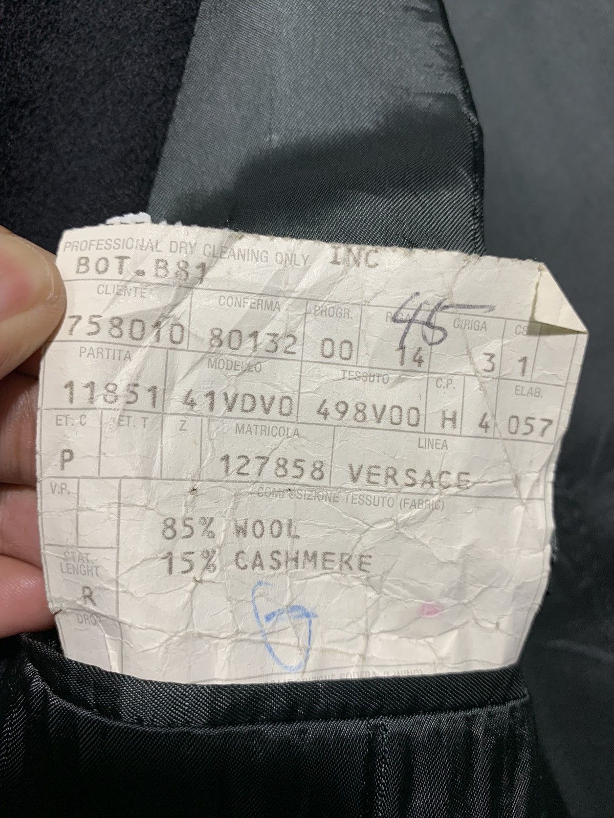 Versace 🔥G.VERSACE WOOL/CASHMERE OVERCOATS JACKET Size US L / EU 52-54 / 3 - 11 Thumbnail