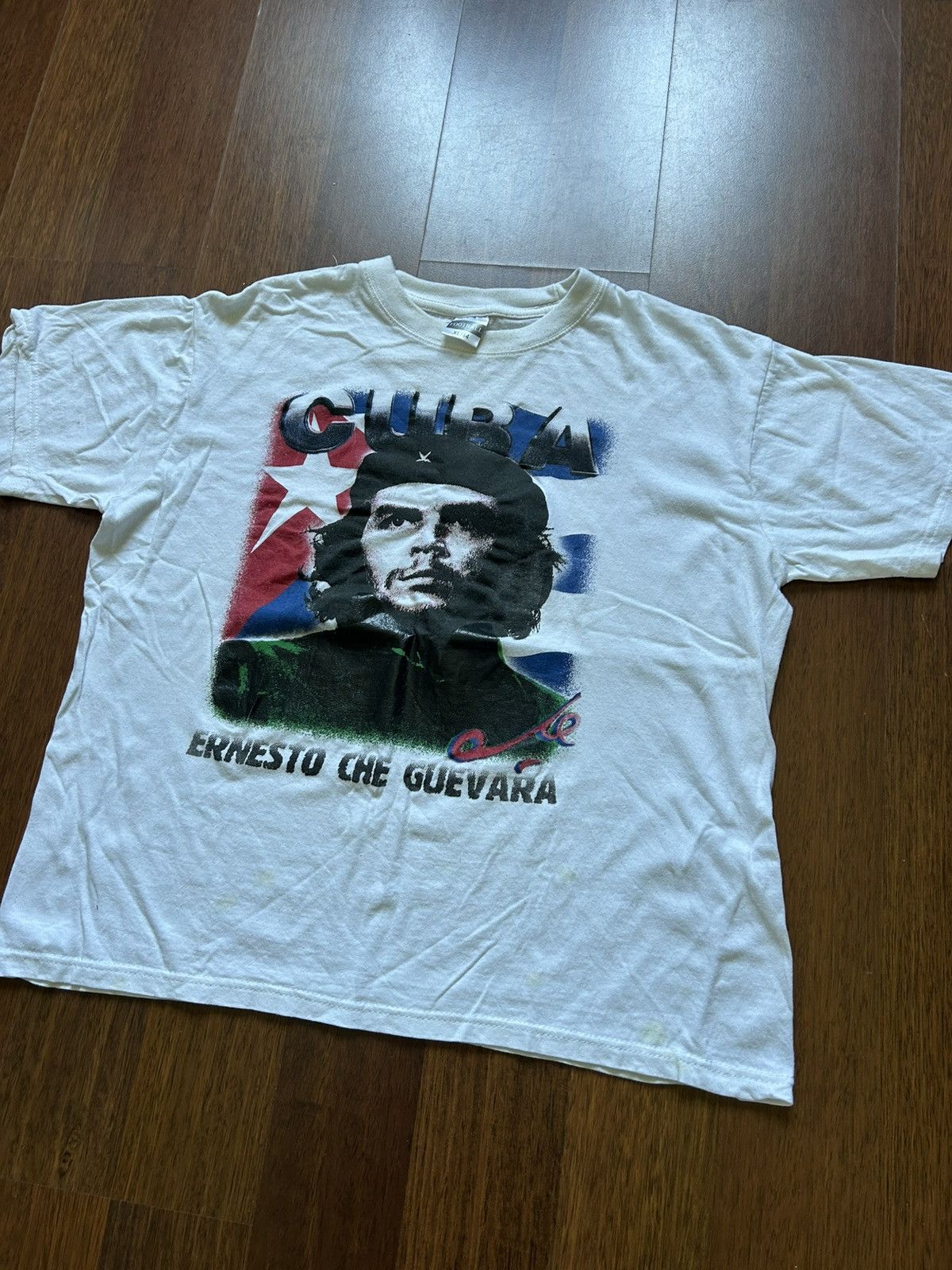 Vintage Vintage Ernesto Che Guevara Cuba Merch T-shirt 00s Boxy Fit Size US XL / EU 56 / 4 - 2 Thumbnail