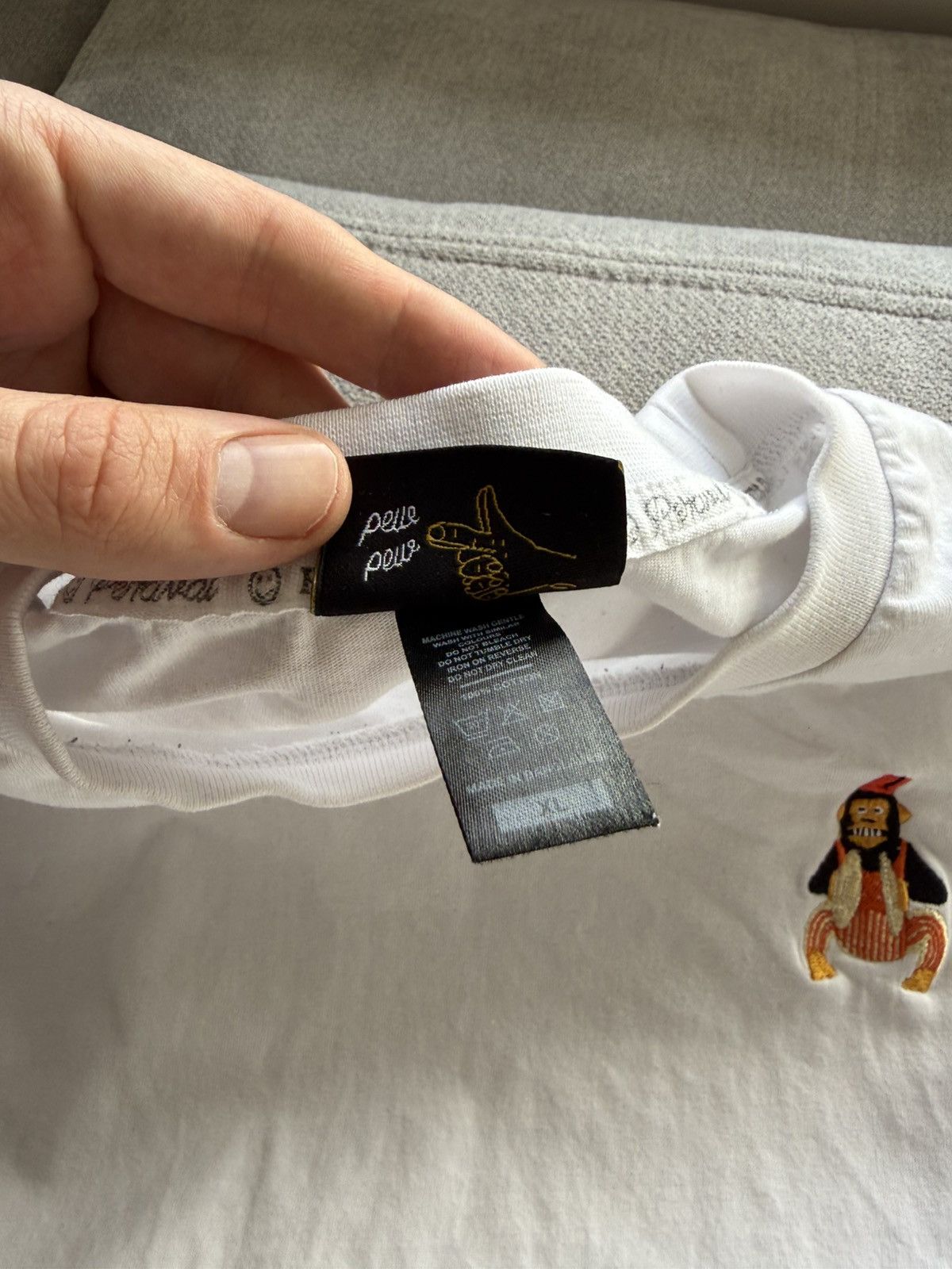 Percival Percival Monkey White T-Shirt Size US XL / EU 56 / 4 - 5 Thumbnail