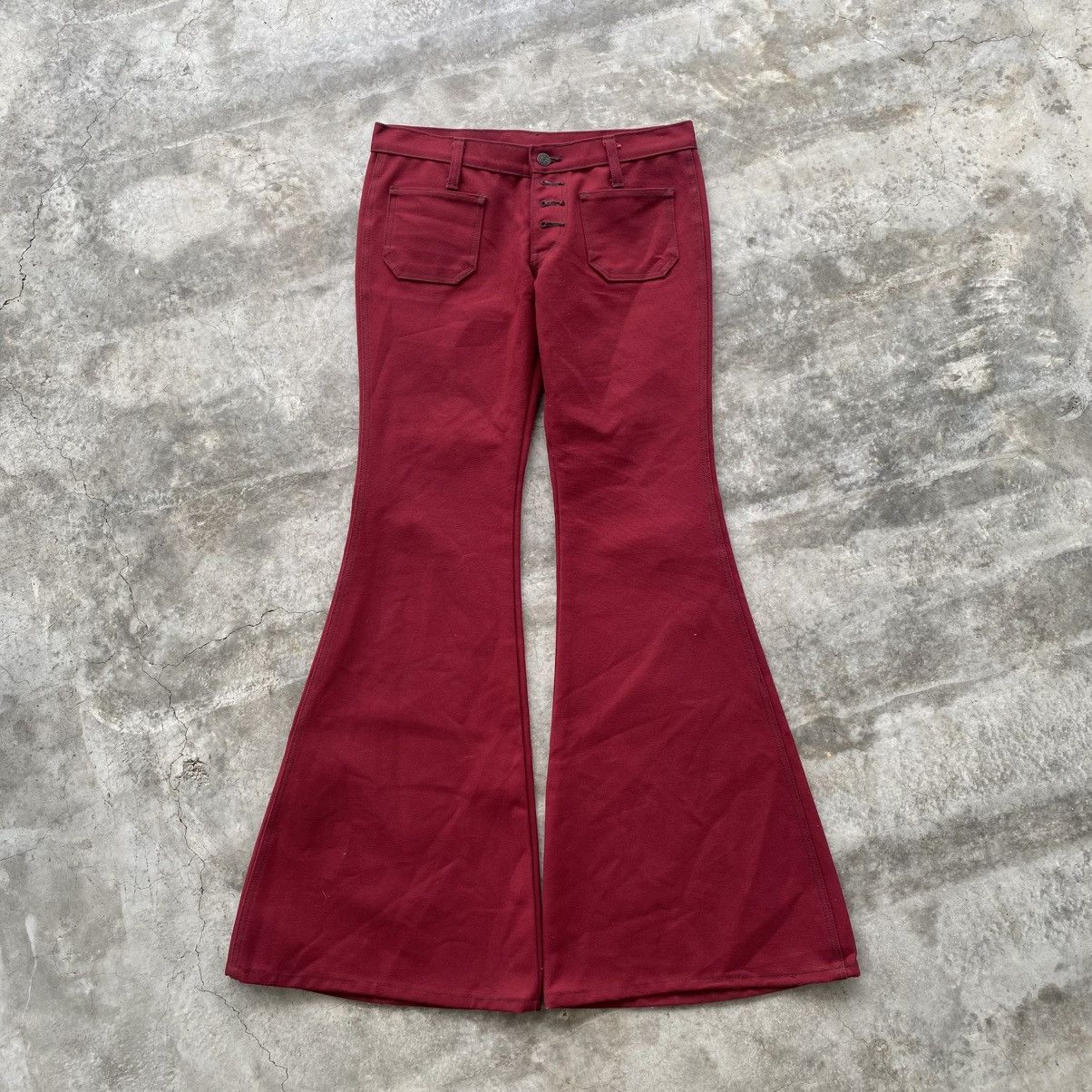 If Six Was Nine × Issey Miyake × Le Grande Bleu (L.G.B.) Vintage Dee Dee Super Flared Jeans w30 Size 30" / US 8 / IT 44 - 2 Thumbnail