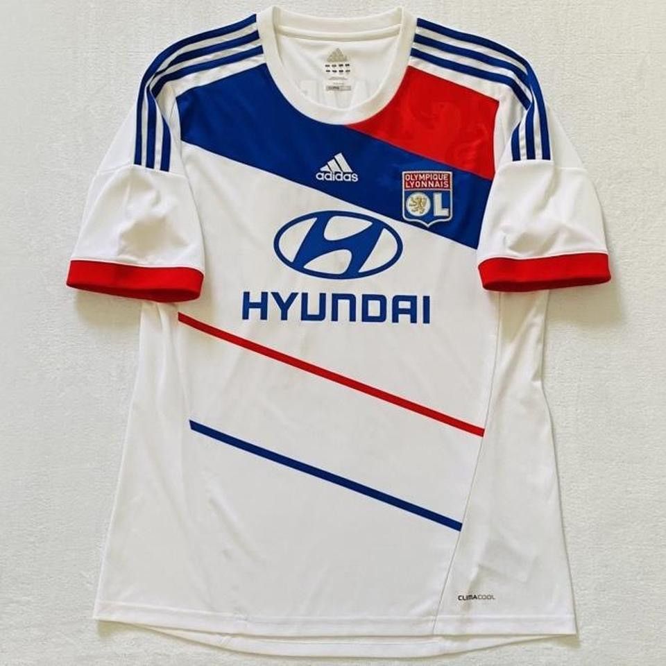 Adidas Lyon Lacazette 2012 13 home Ligue 1 jersey Size US L / EU 52-54 / 3 - 2 Thumbnail