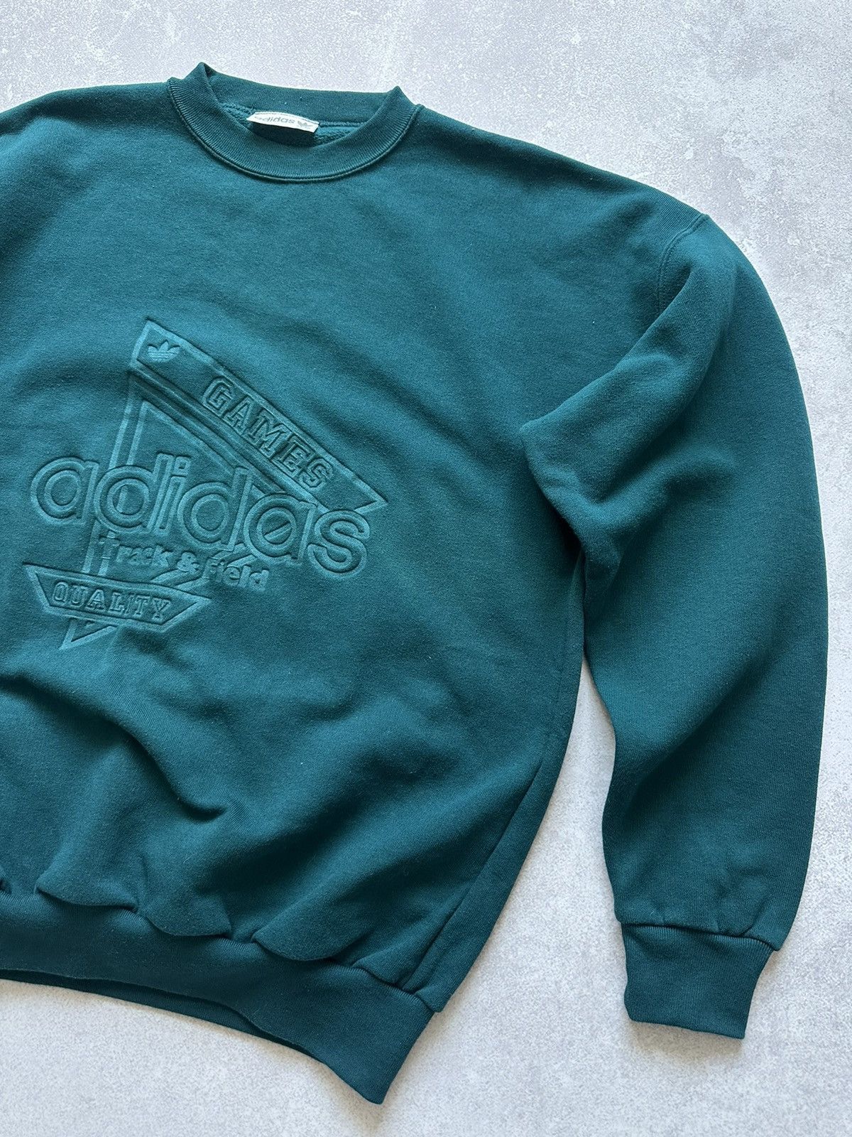Adidas × Vintage Sweatshirt Adidas Games track&field Vintage made in U.K. M Size US M / EU 48-50 / 2 - 2 Thumbnail