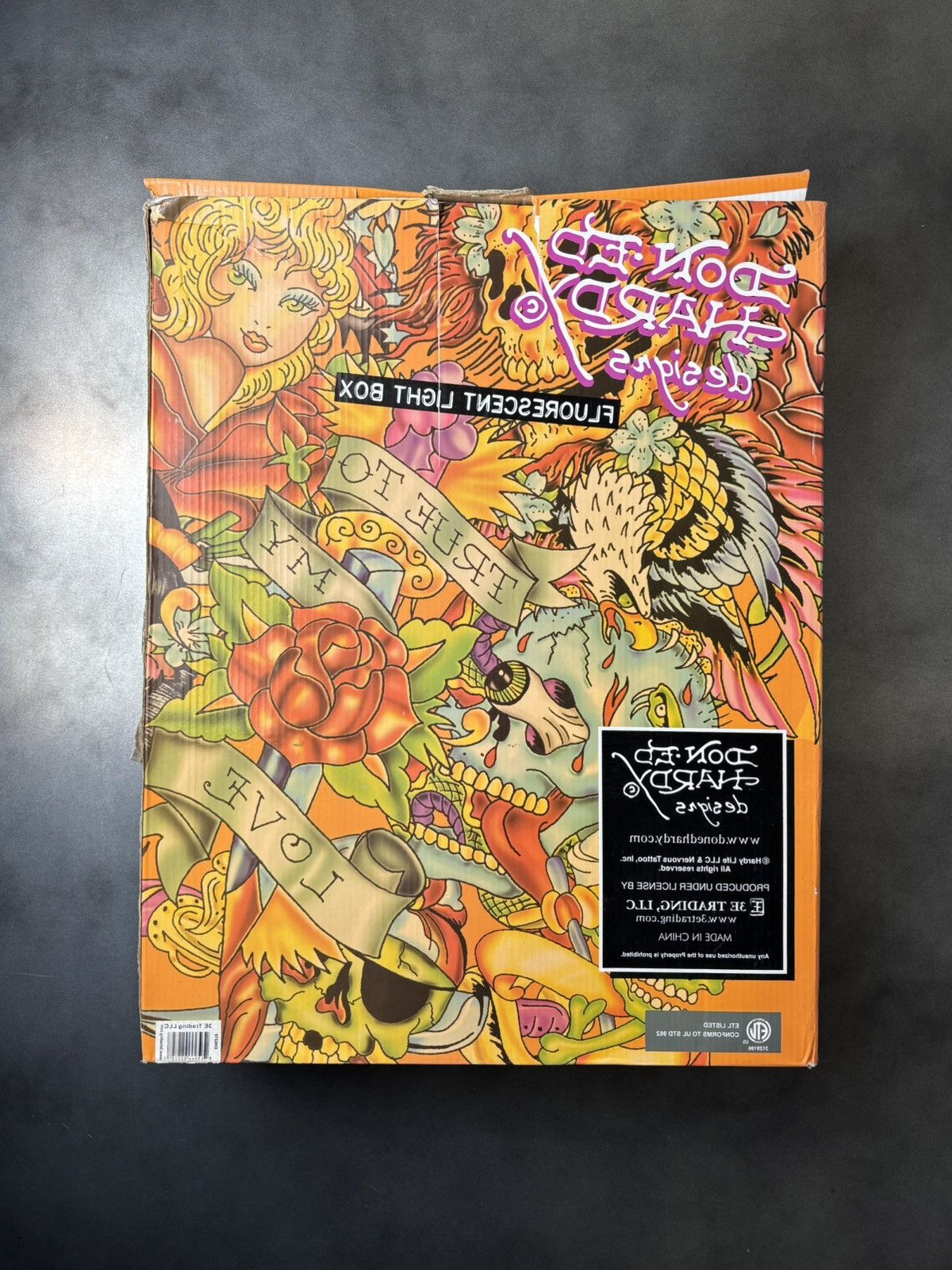Christian Audigier × Ed Hardy × Vintage Vintage Ed Hardy Light Box Love Kills Slowly Home Goods Lamp Size ONE SIZE - 4 Thumbnail