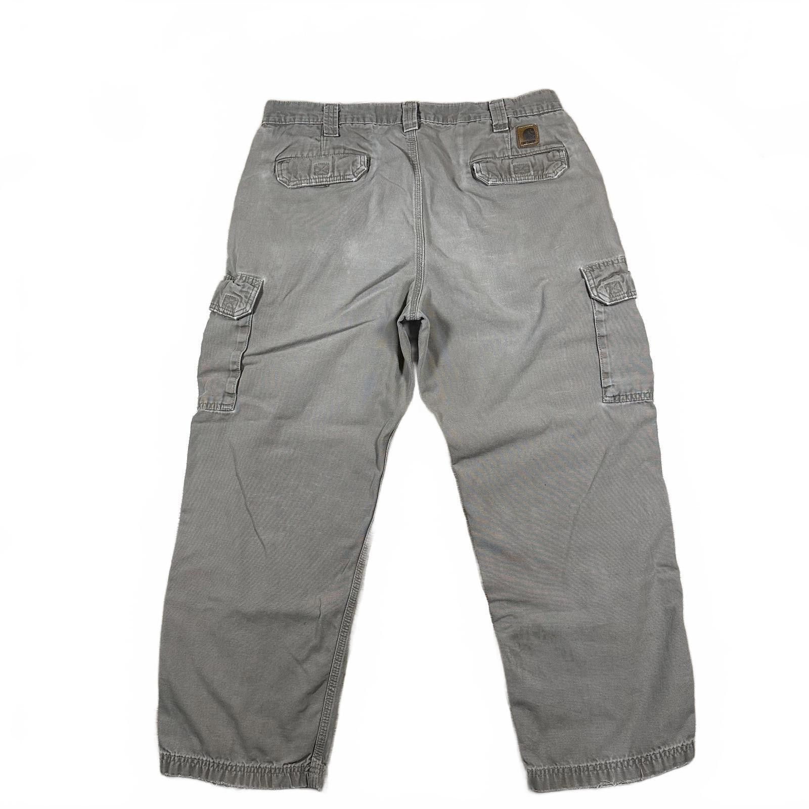 Carhartt Vintage Carhartt Cargo B182 MUS 38x30 Pants Utility Beige Size US 38 / EU 54 - 2 Thumbnail