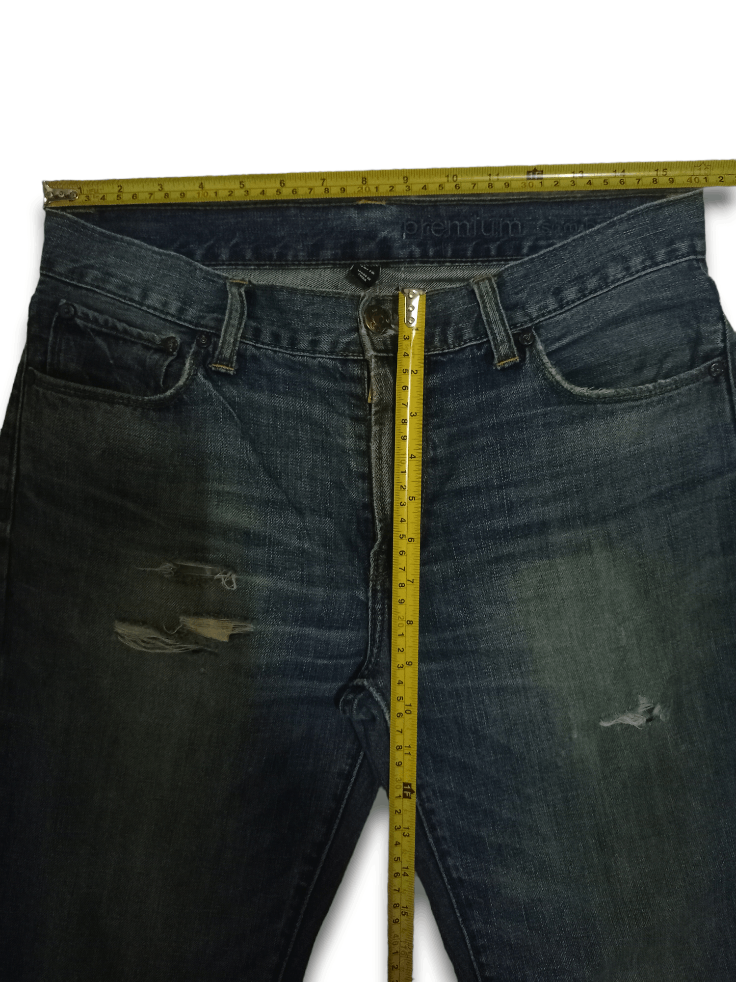 Gap Vintage Gap Premium Mud Wash Flares Style Distressed Jeans Size US 32 / EU 48 - 10 Thumbnail