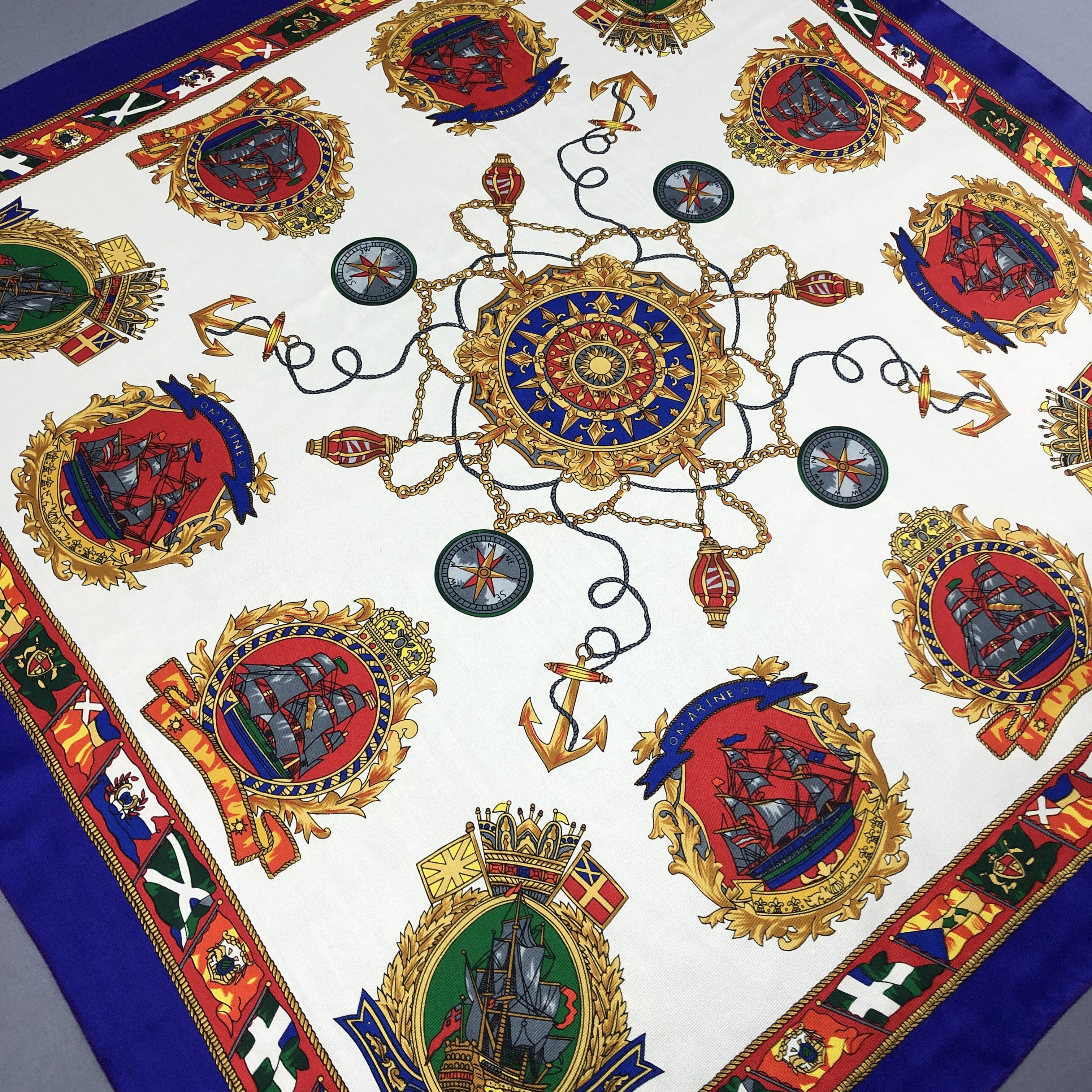 Other × Vintage Vintage Gianni Bagiotti SILK Scarf Twill Stole Wraps Scarves Size ONE SIZE - 3 Thumbnail