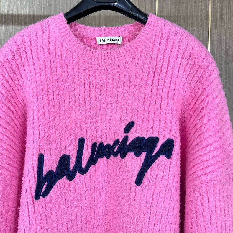 Balenciaga Balenciaga Cursive mohair sweater Size XS / US 0-2 / IT 36-38 - 3 Thumbnail