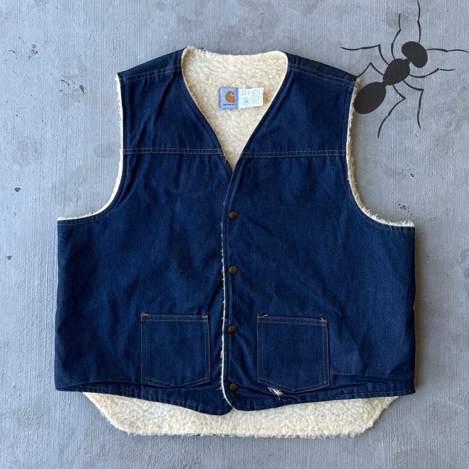 Carhartt Wip × Vintage Vintage Carhartt Blue Denim Chore Jacket 