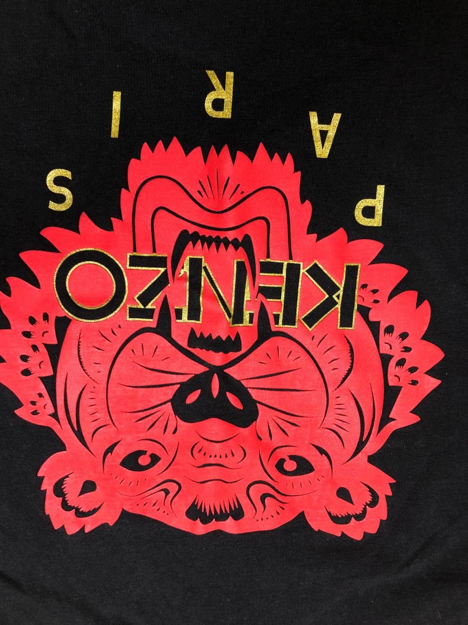 Kenzo Kenzo Tiger T-Shirt Top Black Tee Short Sleeve Mens Size L Size US L / EU 52-54 / 3 - 14 Thumbnail
