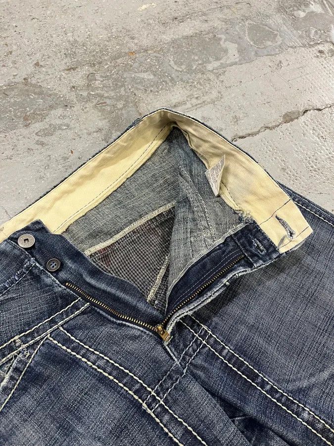 Marithe + Francois Girbaud SS2006 Marithé + François Girbaud Blue Faded Denim Jeans Size US 33 - 9 Thumbnail