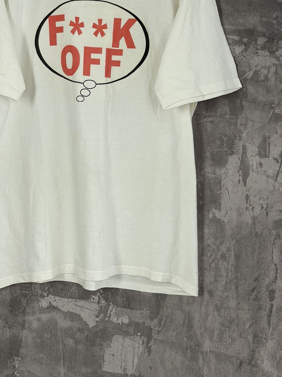 FUCT × Vintage Vintage Fuck Off Humour Distressed 90s Tshirt Size US M / EU 48-50 / 2 - 6 Thumbnail