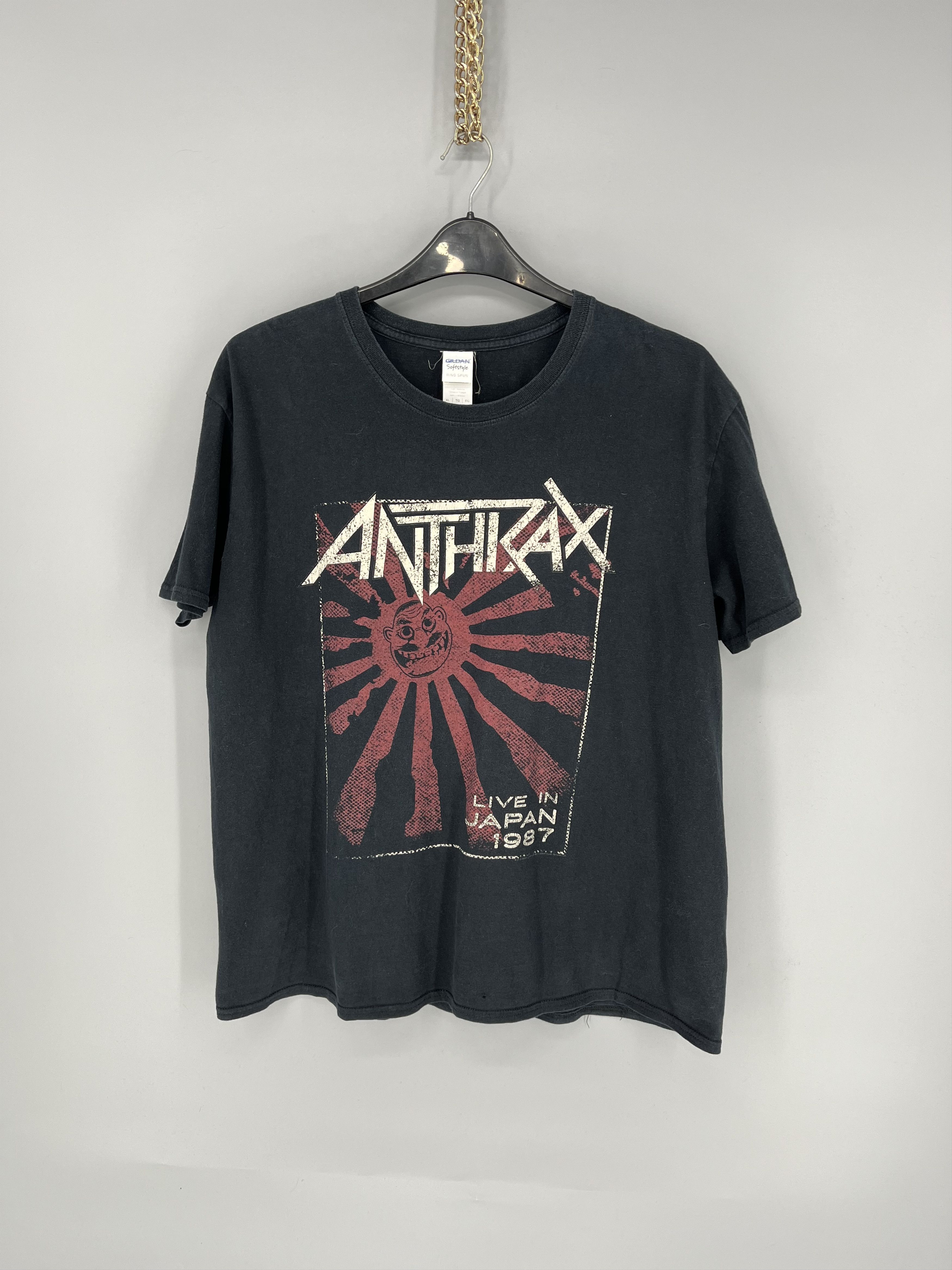Band Tees Vintage Y2K Anthrax Horror Skulls Band Rock Streetwear Tee Size US M / EU 48-50 / 2 - 1 Thumbnail