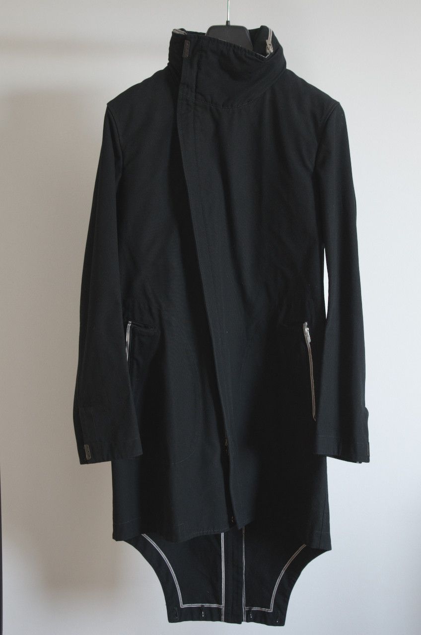 Pre-owned Carol Christian Poell Om/2564se Co-edge/10 Paratrooper Parka In Black