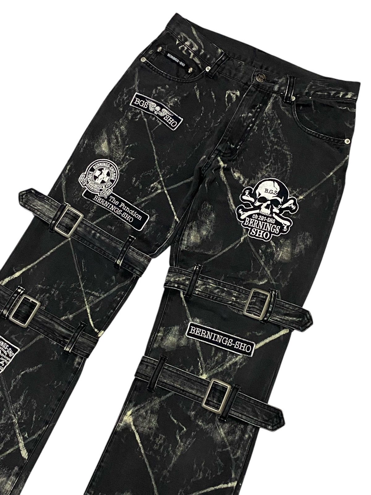 Japanese Brand Japanese Brand “BERNINGS-SHO” Patchwork Bondage Pants Size US 29 - 6 Thumbnail