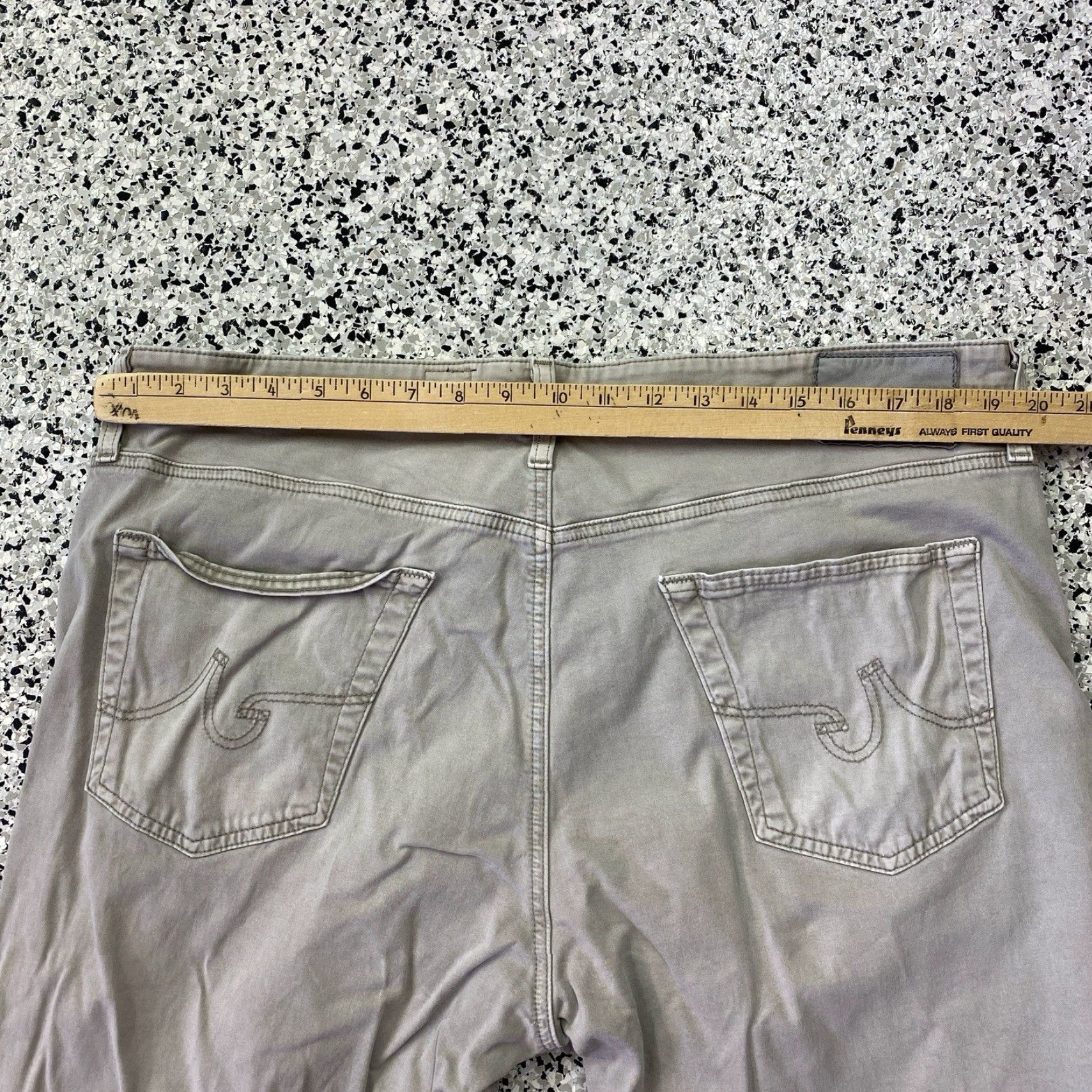Vintage VINTAGE AG Adriano Goldschmied Protege Jeans Mens 38x34(39x32.5) Straight Leg Size US 39 - 5 Thumbnail
