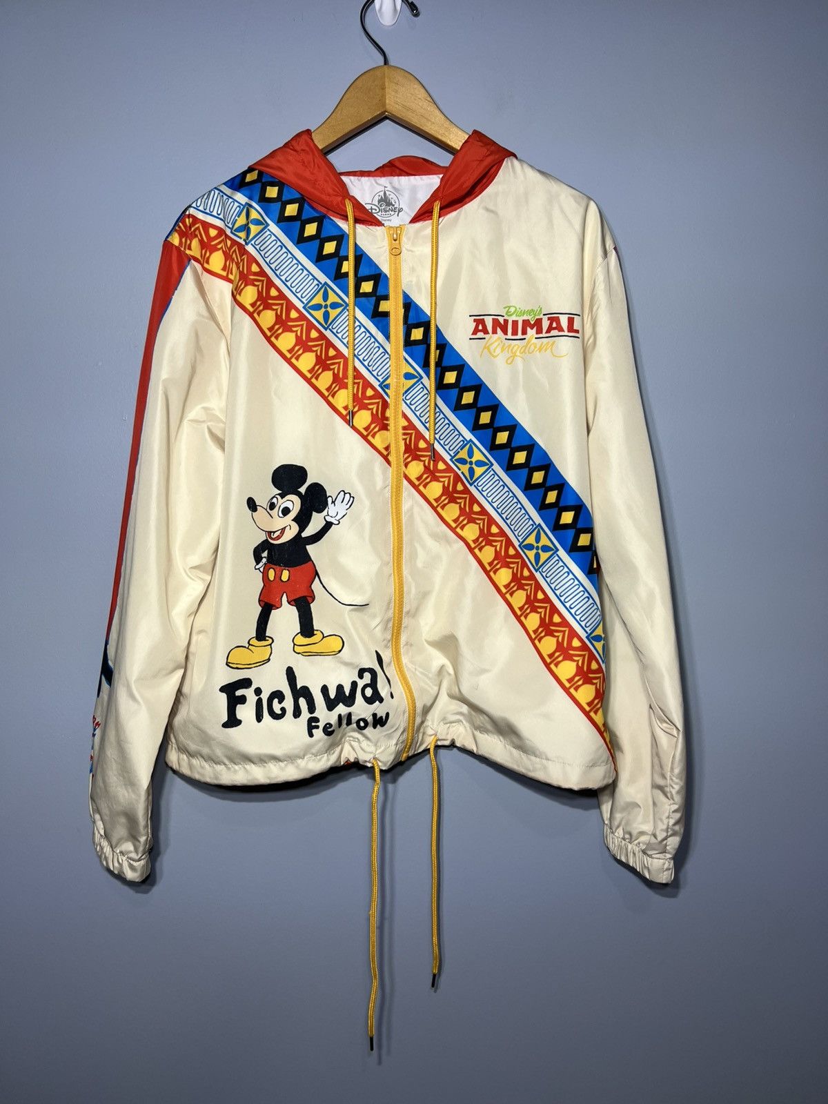 Disney 2019 Disney Parks Animal Kingdom Ficha Fellow Windbreaker Size US L / EU 52-54 / 3 - 2 Thumbnail