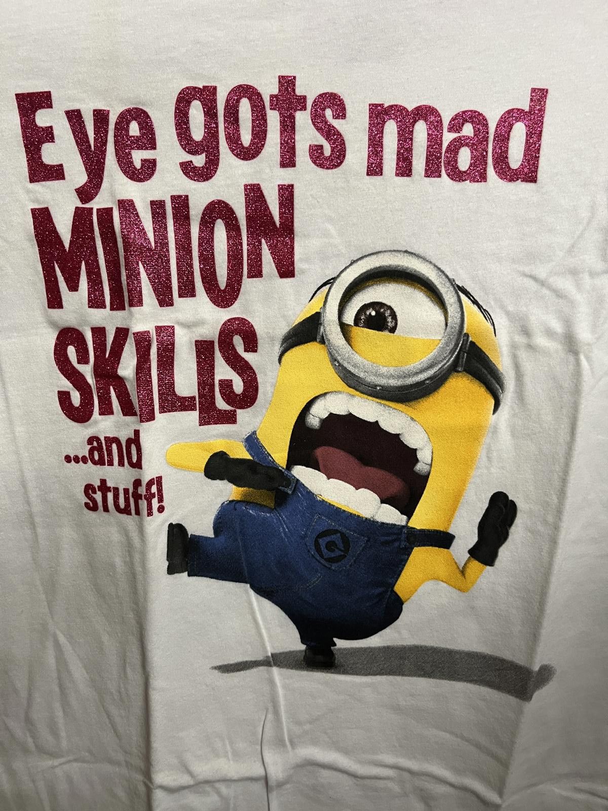 Designer Despicable Me 2 Movie Promo T-shirt Cyclops Junior Tee Size L / US 10 / IT 46 - 3 Thumbnail