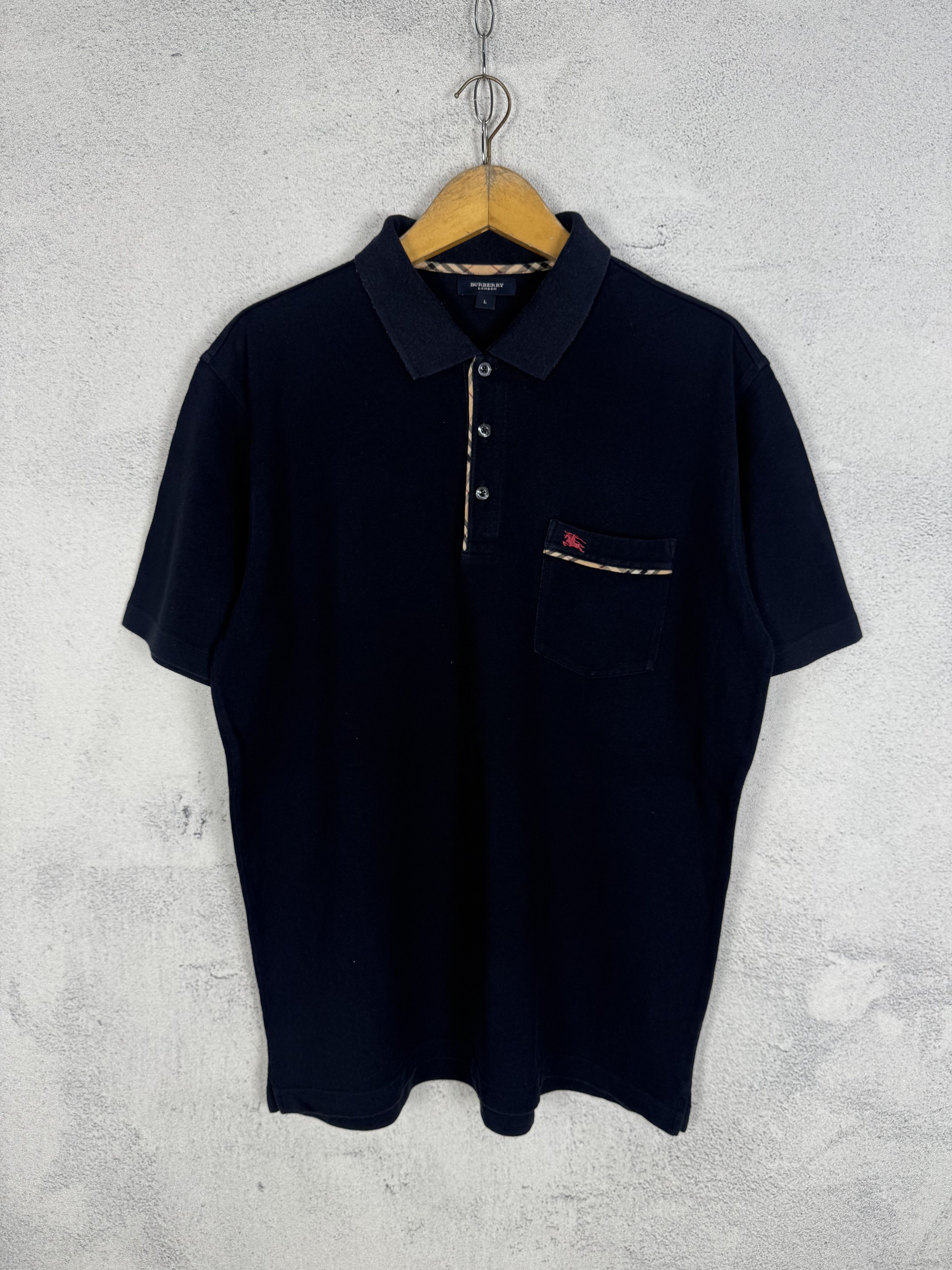 Burberry Vintage Burberry Polo Shirt Size US L / EU 52-54 / 3 - 2 Thumbnail