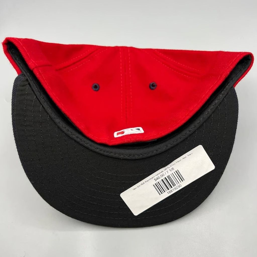 New Era Washington Nationals Hat Men 7 1/8 59Fifty New Era Fitted Size ONE SIZE - 7 Thumbnail