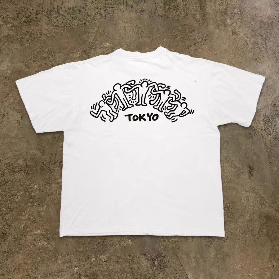 Vintage Street Hip Hop Skateboarding Short Sleeve T Shirt White Size US S / EU 44-46 / 1 - 1 Thumbnail