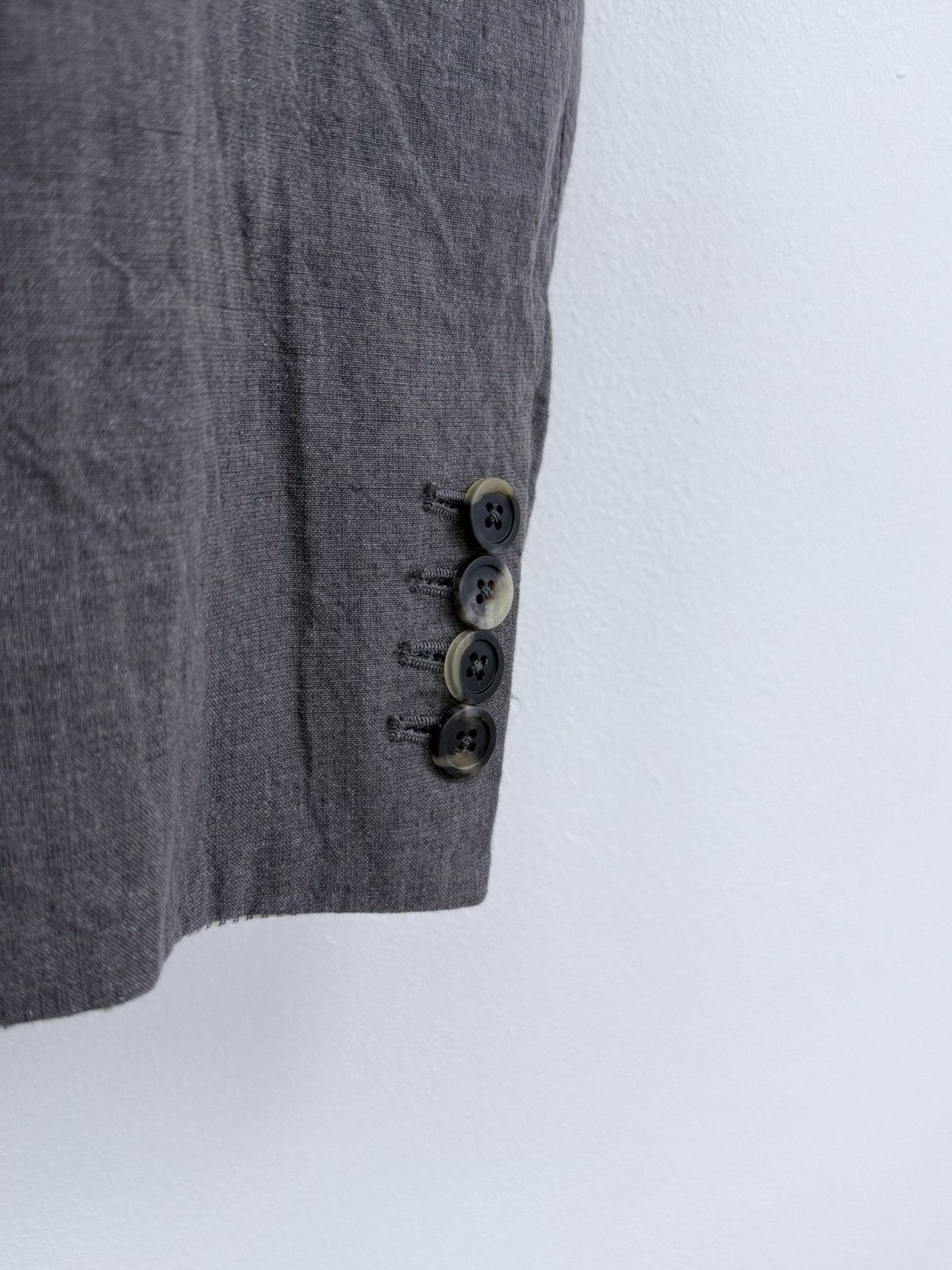 Forme D'Expression Forme Dexpression Gray Linen Jacket + Pants Suit Size 38R - 12 Thumbnail