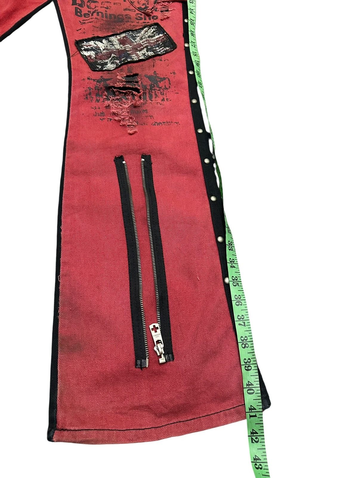 BERNINGS SHO Vintage Berning Sho Flare Original Distressed Punk Design Size US 34 / EU 50 - 13 Thumbnail