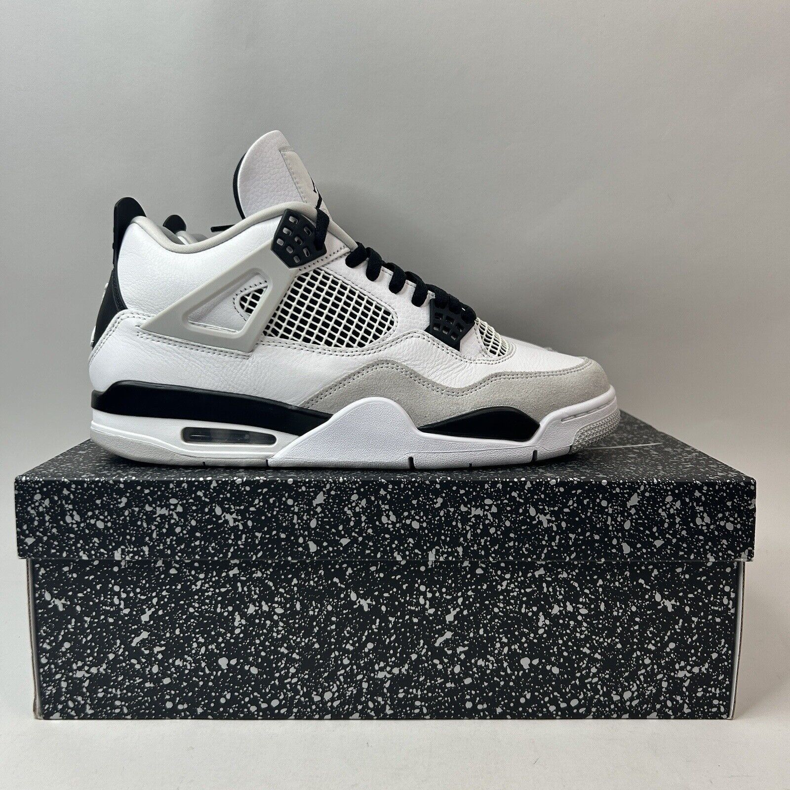 Jordan Brand Nike Air Jordan 4 Retro “Military Black White Grey” 2023 Size US 11.5 / EU 44-45 - 4 Thumbnail