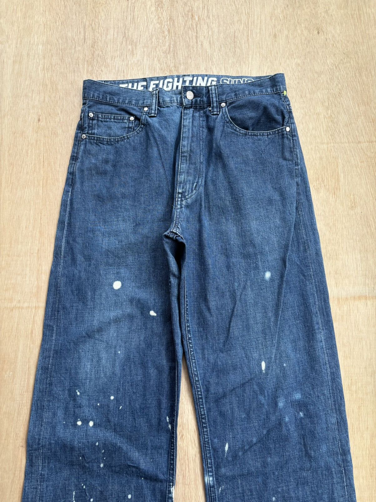 Hysteric Glamour × Japanese Brand The Fighting Suns Peace Love Denim Jeans Size US 31 - 5 Thumbnail