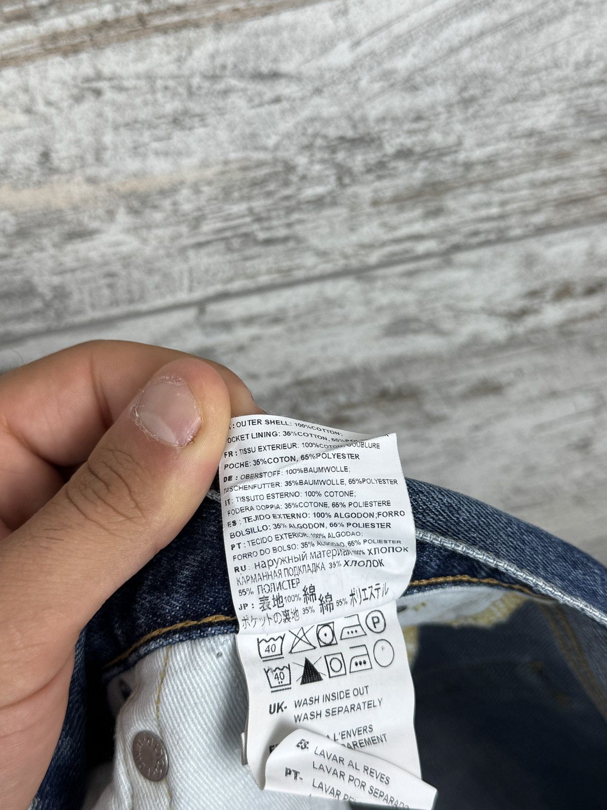 Edwin Mens Vintage Edwin Javanese denim jeans Selvedge pants rare Size US 31 - 17 Thumbnail