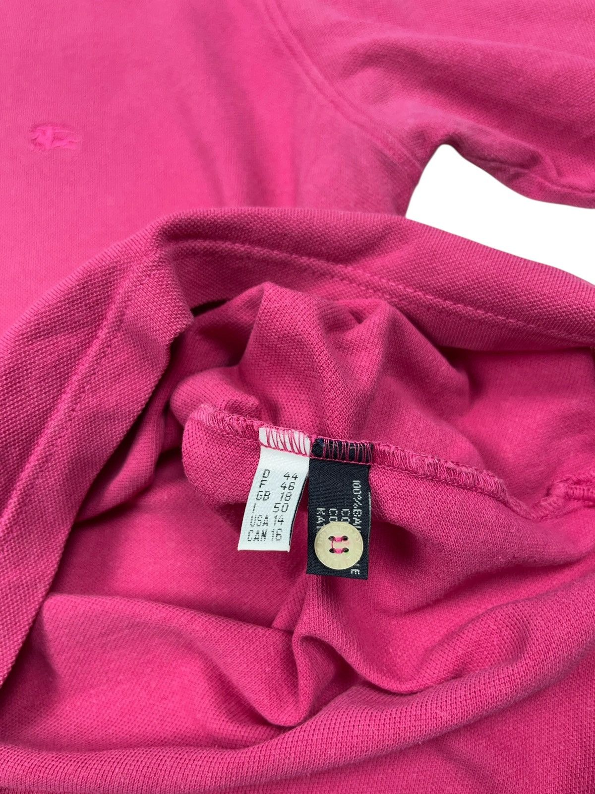 Burberry × Burberry Prorsum × Vintage Vintage Burberry London Pink Polo Shirt Nova Check Size XL / US 12-14 / IT 48-50 - 8 Thumbnail