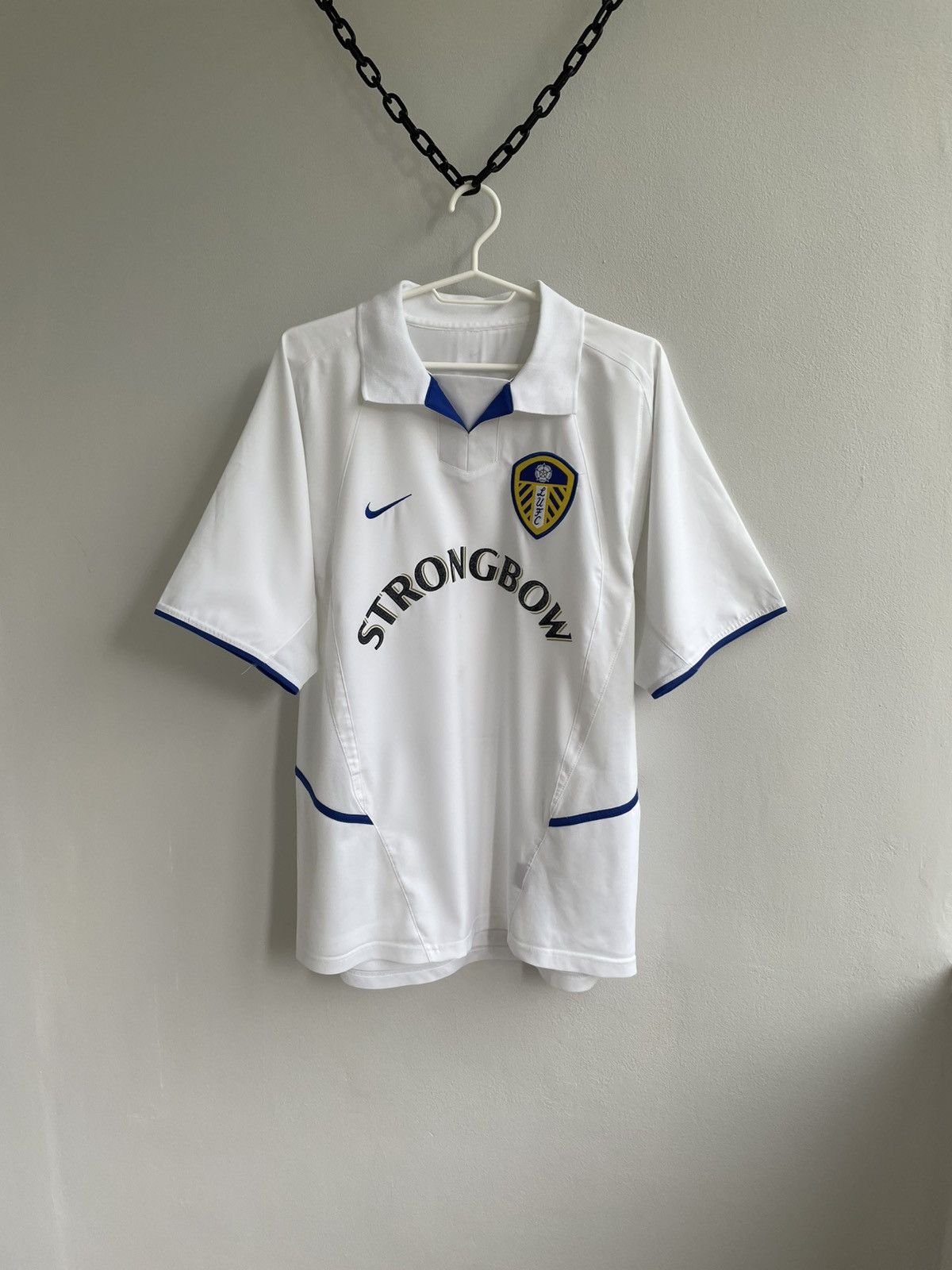 Nike Leeds United FC 2002 2003 Home Football Shirt Soccer Jersey Size US M / EU 48-50 / 2 - 1 Thumbnail